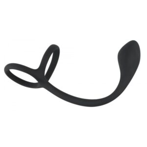 Black velvets cock + ball ring