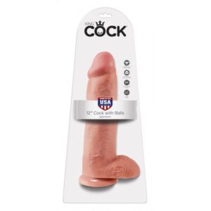 King cock with balls 12 inch